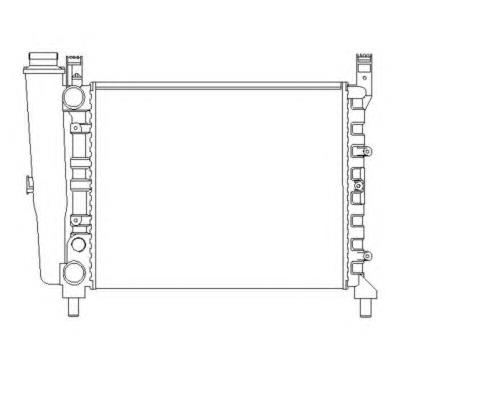 Radiador de esfriamento de motor 54680 NRF