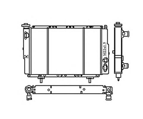 Radiador de esfriamento de motor 54683 NRF
