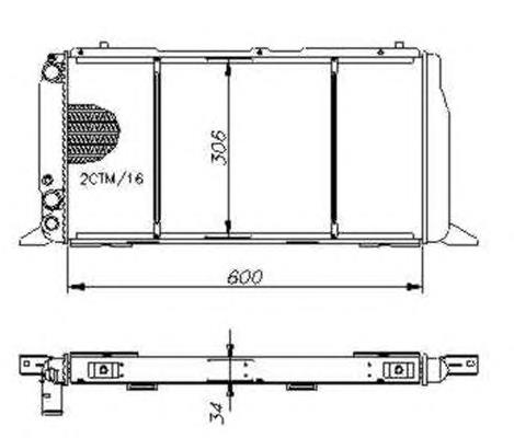 54603 NRF Radiador de esfriamento de motor