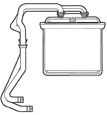 Radiador de forno (de aquecedor) 54215 NRF