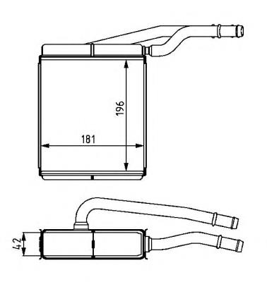 54226 NRF Radiador de forno (de aquecedor)