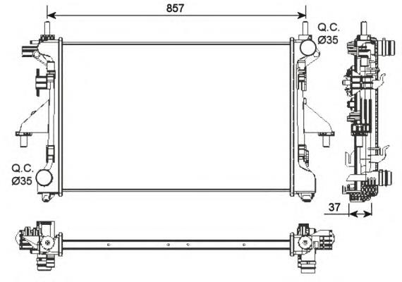 Radiador de esfriamento de motor Kale 347470 preço, a partir de 96,04 USD