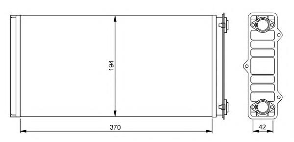 Radiador de forno (de aquecedor) NRF 54254