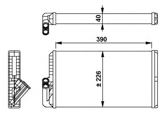 54256 NRF Radiador de forno (de aquecedor)