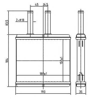 Radiador de forno (de aquecedor) General Motors 96650492 preço, a partir de 58,58 USD