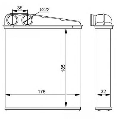 Compre 049007N Dasis Radiador de forno (de aquecedor)