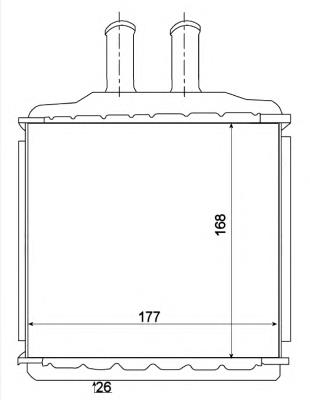 54270 NRF Radiador de forno (de aquecedor)
