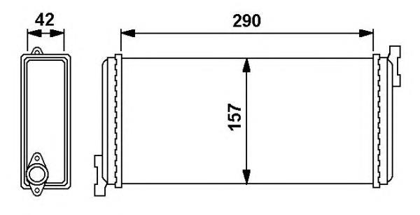 54240 NRF Radiador de forno (de aquecedor)