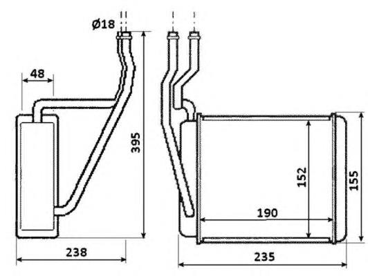 H21227 Sato Tech Radiador de forno (de aquecedor)