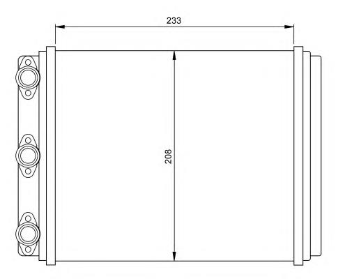Radiador de forno (de aquecedor) NRF 54249