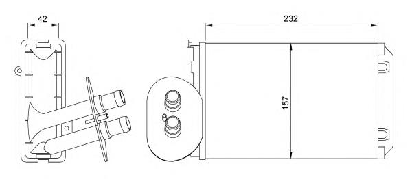 Radiador de forno (de aquecedor) NRF 54247