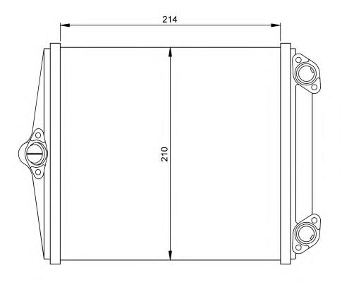 Radiador de forno (de aquecedor) Mercedes A0028355301