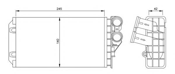 Radiador de forno (de aquecedor) NRF 54251
