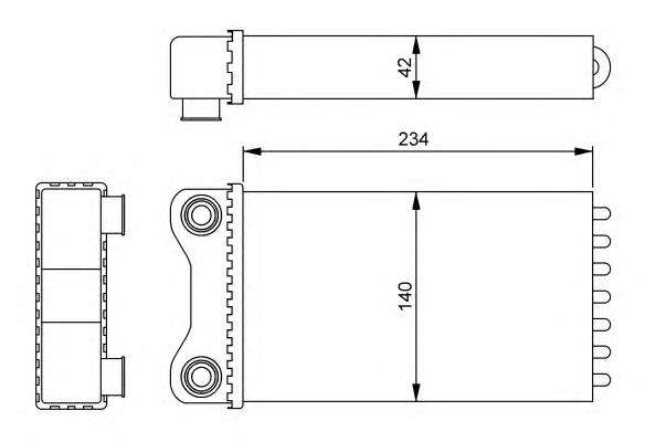 Radiador de forno (de aquecedor) NRF 54252