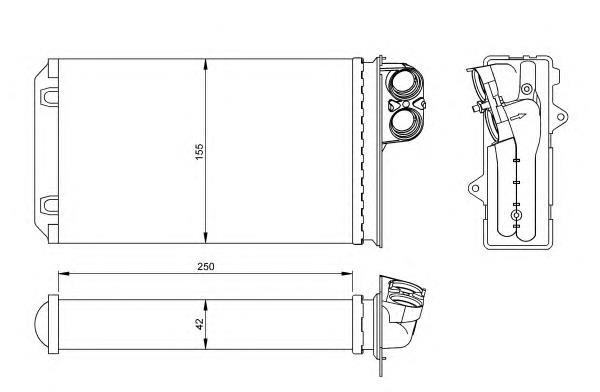 54250 NRF Radiador de forno (de aquecedor)