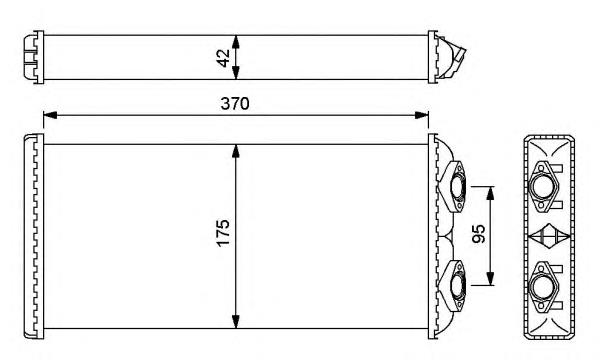 Radiador de forno (de aquecedor) NRF 54246