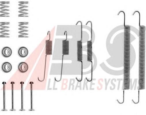 Kit de montagem das sapatas traseiras de tambor 0000430855 Peugeot/Citroen