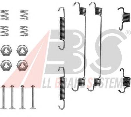 Kit de montagem das sapatas traseiras de tambor Renault (RVI) 7701204840