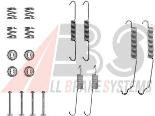 430852 Peugeot/Citroen Kit de montagem das sapatas traseiras de tambor