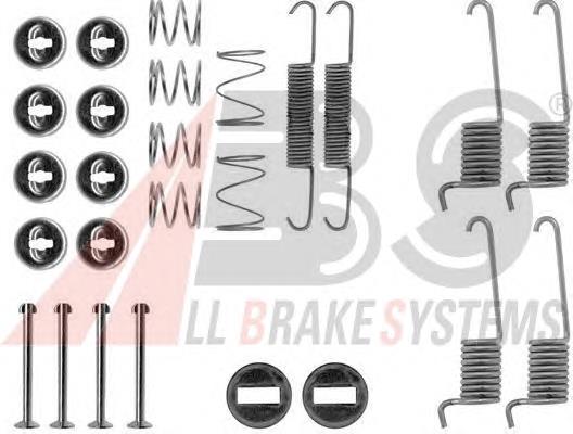 Kit de montagem das sapatas traseiras de tambor A0025863942 Mercedes