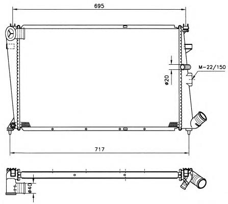 Radiador de esfriamento de motor Peugeot/Citroen 1301A7 preço, a partir de 84,08 USD