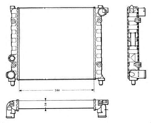 Compre 64003 Nissens Radiador de esfriamento de motor