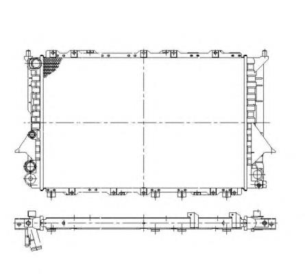 Radiador de esfriamento de motor 58868 NRF