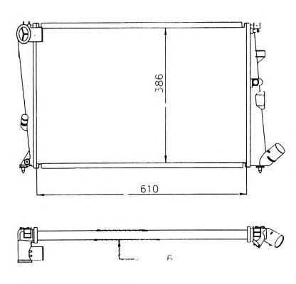 Radiador de esfriamento de motor VALEO 730959 preço, a partir de 252,02 USD