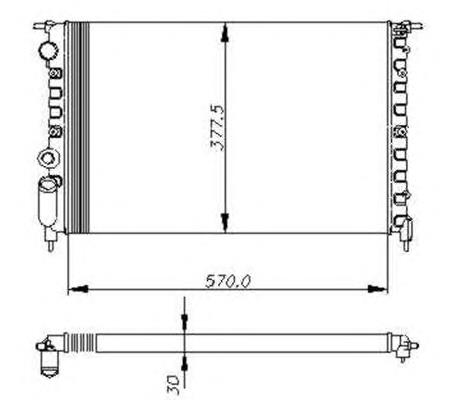 Compre 730551 VALEO Radiador de esfriamento de motor
