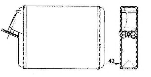 Radiador de forno (de aquecedor) 58840 NRF