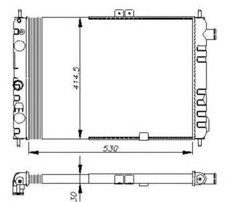 551308A2 Polcar Radiador de esfriamento de motor