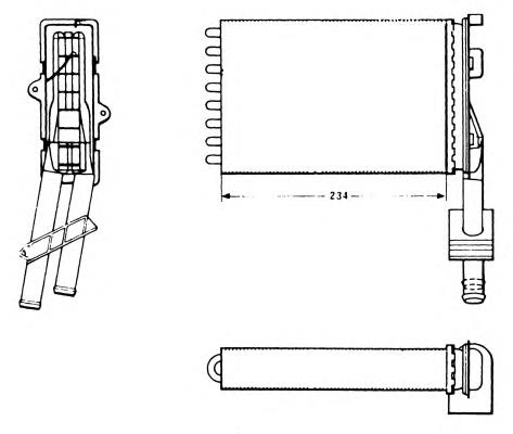 58620 NRF Radiador de forno (de aquecedor)