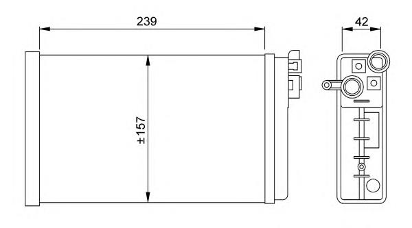 Radiador de forno (de aquecedor) Mahle Original AH154000S preço, a partir de 27,09 USD