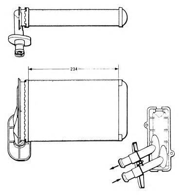 58622 NRF Radiador de forno (de aquecedor)
