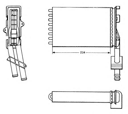 883972 VALEO Radiador de forno (de aquecedor)