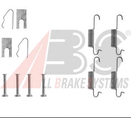 Kit de montagem das sapatas traseiras de tambor para Audi 80 B1 82