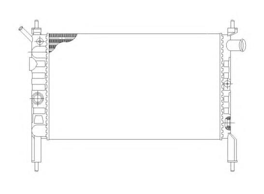 Radiador de esfriamento de motor 58930 NRF