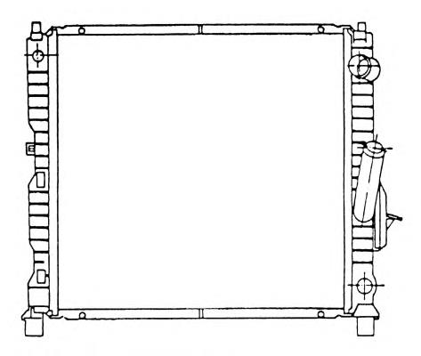 Radiador de esfriamento de motor 7701038688 Renault (RVI)