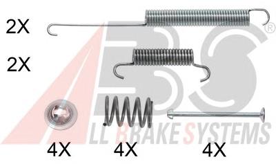 Kit de montagem das sapatas traseiras de tambor Vika K61784301 preço, a partir de 13,33 USD