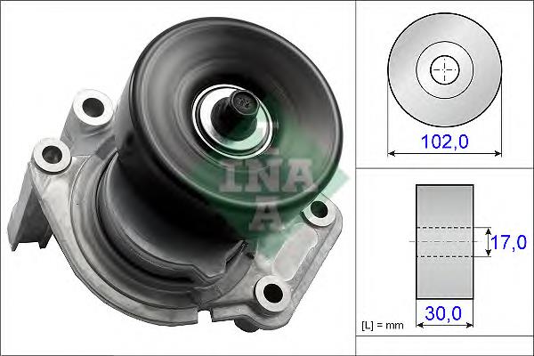 Reguladora de tensão da correia de transmissão Toyota 166200W032
