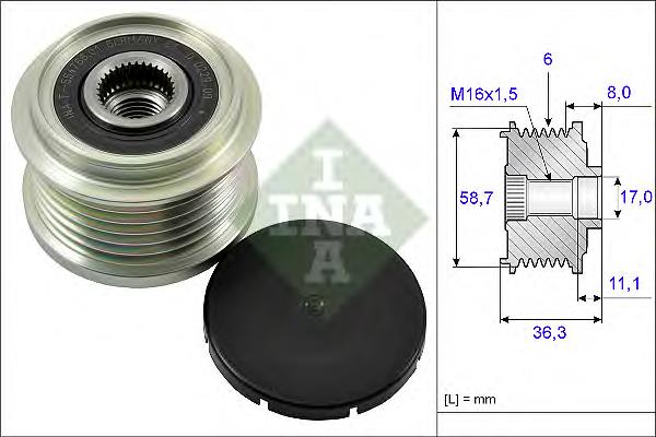 77364082 Fiat/Alfa/Lancia Polia do gerador