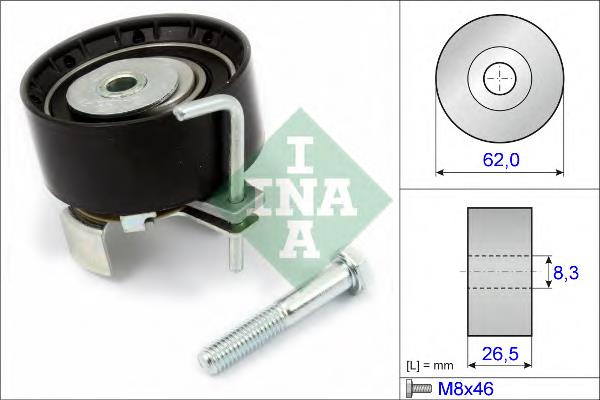 Rolo de reguladora de tensão da correia do mecanismo de distribuição de gás Volvo 30750905