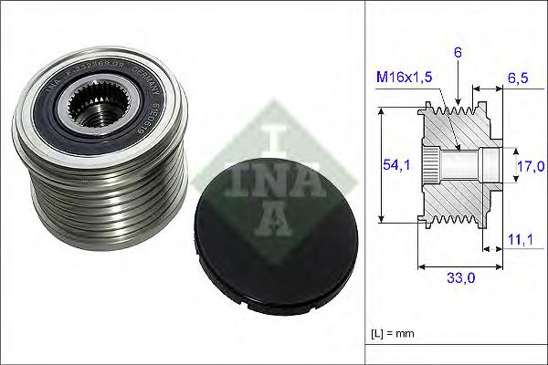 Polia do gerador Open Parts ACA300700 preço, a partir de 33,55 USD