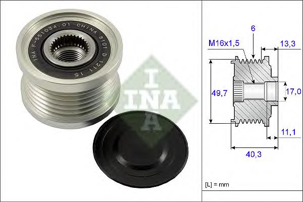 Polia do gerador Nissan/Infiniti 23151EN20A preço, a partir de 41,13 USD
