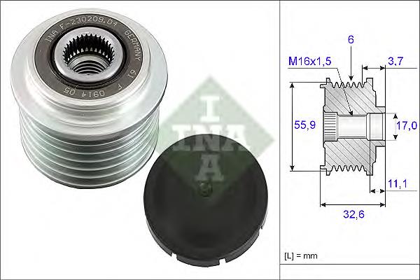 Polia do gerador ERA ZN5409 preço, a partir de 65,82 USD