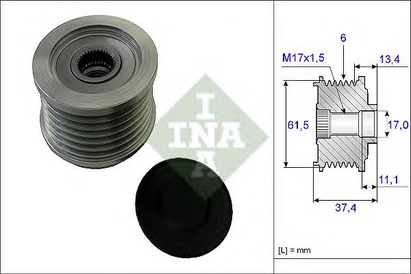 535002310 INA Polia do gerador