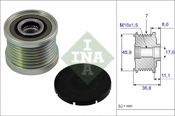 Polia do gerador INA 535008110 preço, a partir de 36,94 USD