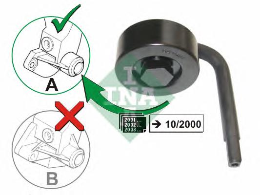 Rolo de reguladora de tensão da correia de transmissão BMW 64552354034 preço, a partir de 19,45 USD