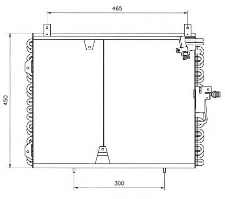 35129 NRF Radiador de aparelho de ar condicionado