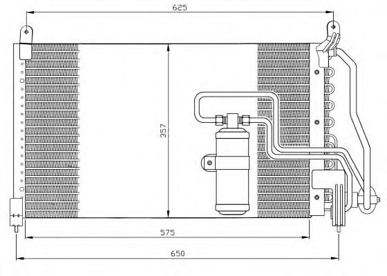 35134 NRF Radiador de aparelho de ar condicionado